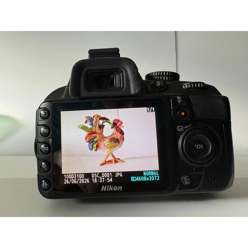 Nikon D3100 DSLR Camera with 18-55mm VR Lens Kit Black 14.2MP HD Video